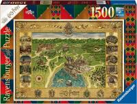 Пазлы. 1500 Гарри Поттер Карта Хогвартса