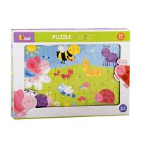 Деревянный Пазл Полянка, 24 дет.